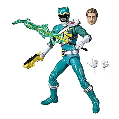 Lightning Collection Dino Charge Green Ranger 6-Inch Premium Collectible Action Figure Toy with 