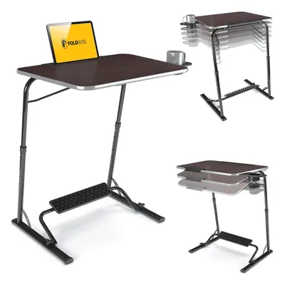 FoldWise Folding Laptop Table for Sofa - Wooden Portable Computer Desk