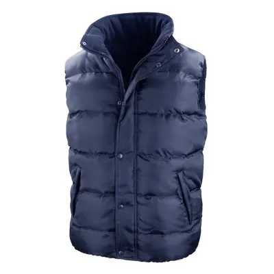 (XL, Navy) Result Core Mens Nova Lux Padded Gilet