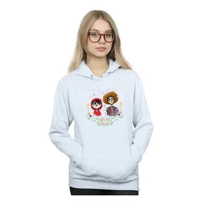 (M, Heather Grey) Disney Womens/Ladies Coco Miguel And Hector Hoodie