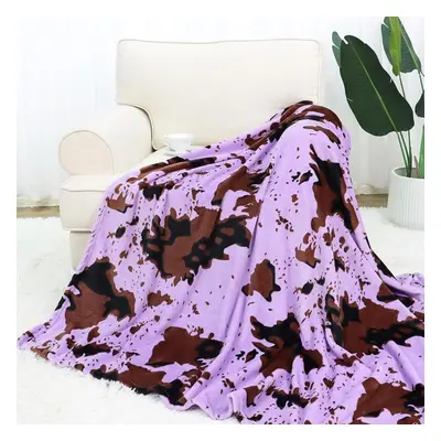 Dark Purple Throw Blanket Lightweight Soft Fleece Blanket Gifts for Women Girls Teenage Decorati