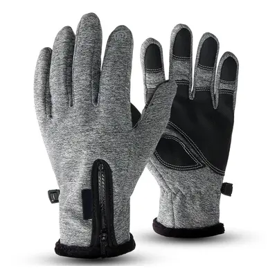 (Gray) Waterproof Winter Warm Thermal Gloves Ski Snow Snowboard Cycling Touch Screen