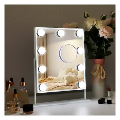 FENCHILIN 25x30cm Hollywood Vanity Mirror with Lights