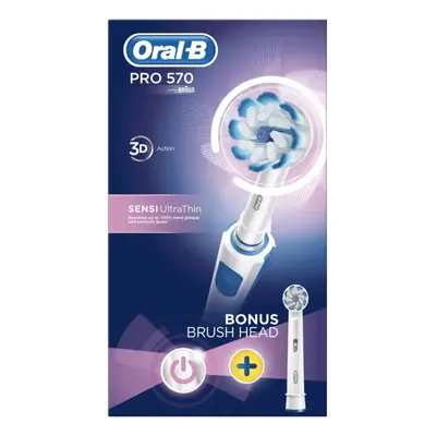 Oral-B PRO570 SENSI UltraThin Electric Toothbrush | Incl Brush Heads