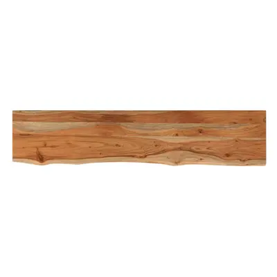 vidaXL Wall Shelf Floating Shelf Rack Rectangular Solid Wood Acacia Live Edge