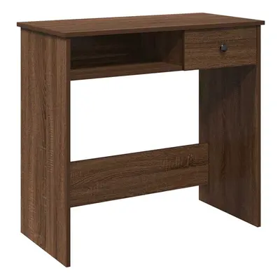 (brown oak) vidaXL Desk White 80x40x75 cm Engineered Wood office desk study desk