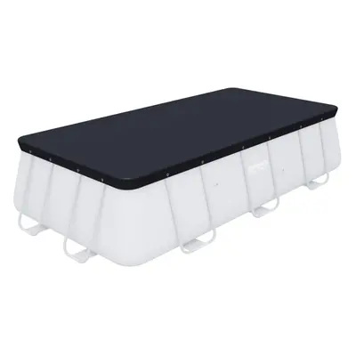 Bestway Flowclear Swimming Pool Cover for 13.3 ft- 13.6ft Power Steel Rectangular Pools, Black