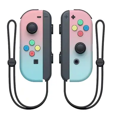 (Pink Cyan) New Wireless Joy Pair Controller Compatible For Switch Lite Gamepad Joystick Replace