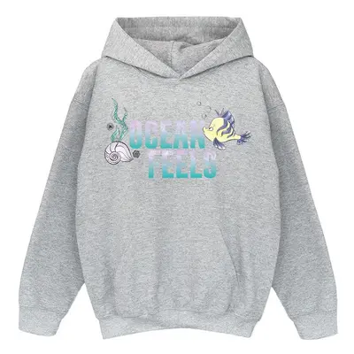 (12-13 Years, Sports Grey) Disney Girls The Little Mermaid Ocean Hoodie