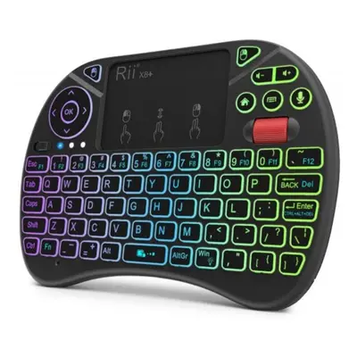 Rii X8 Plus 2.4Ghz Wireless Air Mouse Keyboard Black