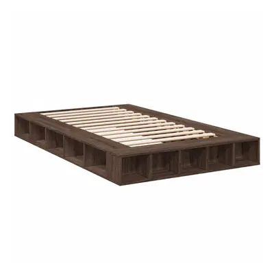 (brown oak, x cm) vidaXL Bed Frame Home Bed Base Brown Oak 180x200 cm Super King Engineered Wood