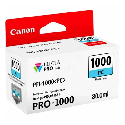 Canon 0550C001 (PFI-1000 PC) Ink cartridge bright cyan, 5.14K pages, 80ml