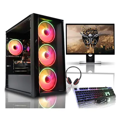 (1TB HDD + 1TB SSD, 8GB NVIDIA RTX 4060) Gaming PC Bundle i5 9th Gen 16GB RAM RTX W11