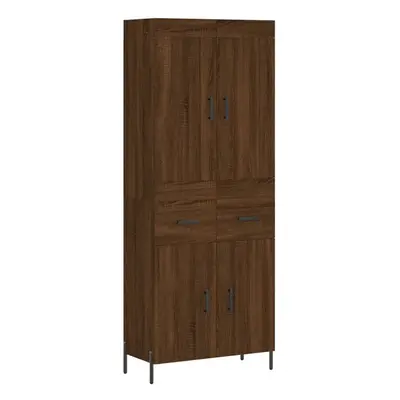 (brown oak, doors drawers) vidaXL Highboard Sideboard Tall Storage Cabinet Side Cabinet Engineer