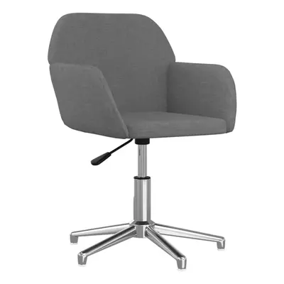 vidaXL Swivel Office Chair Desk Chair Accent Chair Armchair Light Grey Fabric