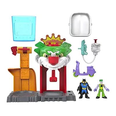 Imaginext DC Super Friends Batman Toy The Joker Funhouse Playset Color Changers with Figures & A