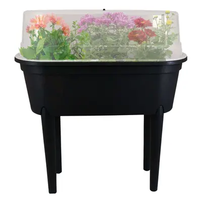 GEEZY Raised Garden Bed Planter Box Outdoor Greenhouse Flower Vegetable Box with Lid