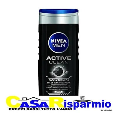 Nivea Shower Men Active Clean 250ÃÂ ml, Pack of