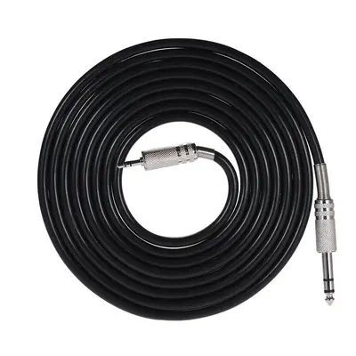 (5M) 6.35mm Plug To 3.5mm Male To Male Audio Cable for Microphone Speaker PC TV Stereo Connectin