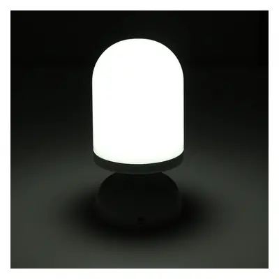 (White Light) Portable USB Rechargeable LED Night Light Hanging Stand Table Vibration Sensor Lam