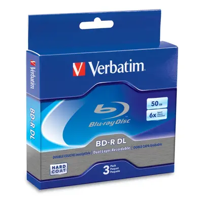 Verbatim BD-R 50GB 6X Blu-ray Recordable Media Disc - Disc Jewel Case Box