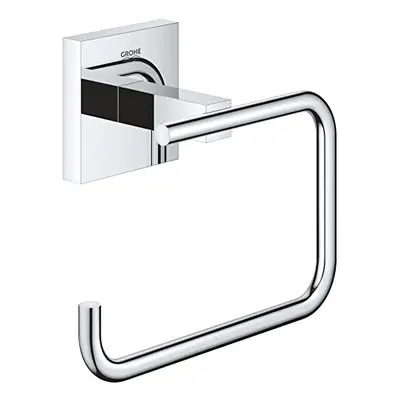 GROHE Start Cube Toilet Roll Holder without Cover (Metal, Wall Mounted, Concealed Fastening, wit