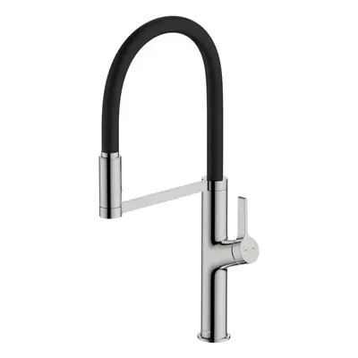 McAlpine Kinloch Rubber Hose Dual Function Aerator Kitchen Mixer Tap - Chrome