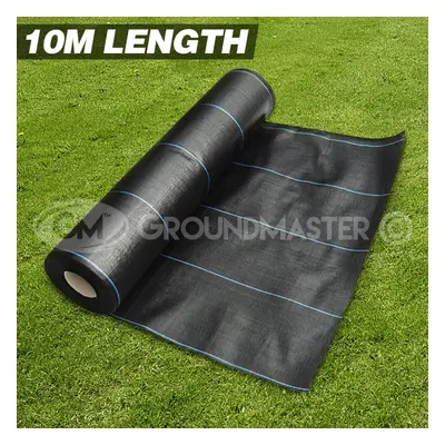 (5M x 10M) 10M Long Groundmaster Heavy Duty Weed Control Fabric Ground Cover Membrane