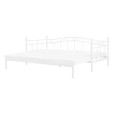 Trundle Bed Metal TULLE x cm (EU Small Single) White