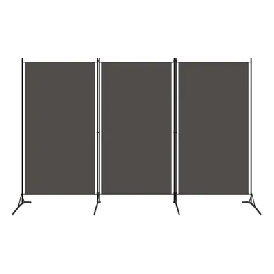 vidaXL 3-Panel Room Divider Anthracite 260x180 cm Partition Screen Separator