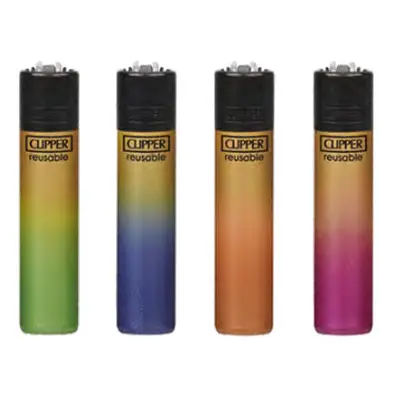 40 Clipper CP11RH Classic Large Flint Gold Gradient Lighters - CL2C250UKH