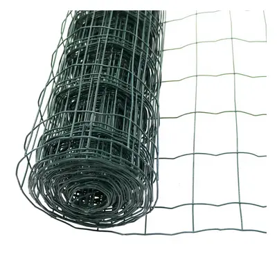 Oypla 1.2m x 10m Green PVC Coated Galvanised Steel Wire Mesh Fencing Garden Euro Fence