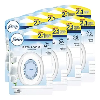 Febreze Bathroom Air Freshener, Cotton Fresh, Pack of