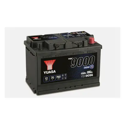 Yuasa AGM YBX9096 (096AGM) Stop Start Plus Battery - 12v 70Ah CCA