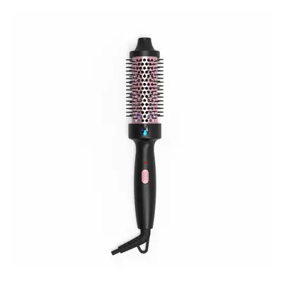 (Black) Wavy Chic Fluffy Styling Comb Negative Ion Thermal Brush for Volume and Shine