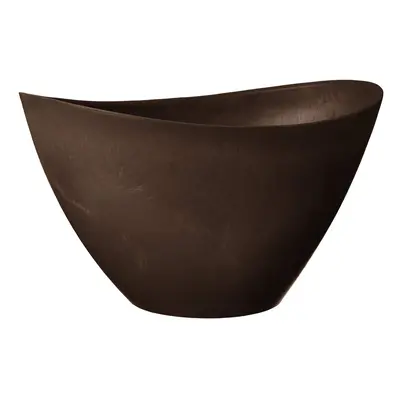 Arcadia Garden Products YB41C Swoop Pot by by 9Inch Chocolate