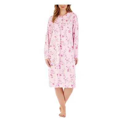 (Pink, 24/26) Slenderella ND88107 Women's Floral Cotton Nightdress