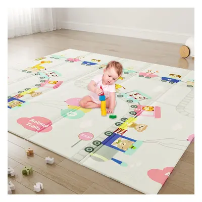 (Roller Coaster+Forest | Thickness 1cm) Foldable Foam Baby Play Mat