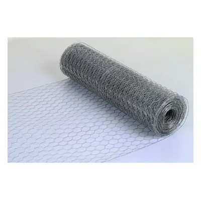 (50 Meters, 25mm Hole x 1.2m Wide) Galvanised Chicken Wire Mesh Fence Net Rabbit Netting Fencing