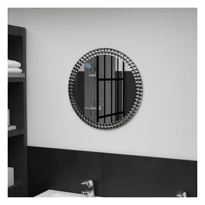 vidaXL Wall Mirror 50cm Tempered Glass Cosmetic Bathroom Makeup Vanity Decor