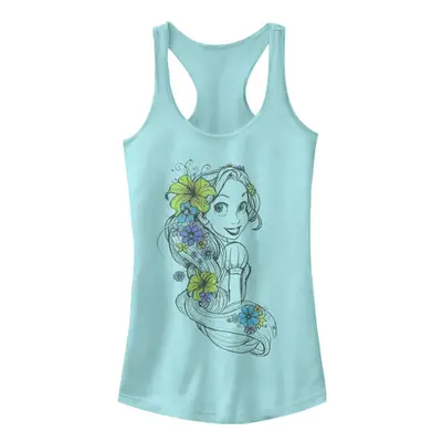 Disney Junior's Princess Rapunzel Sketch Slim Fit Scoop Hem Racerback