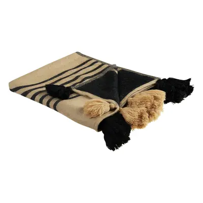 Blanket x cm Beige and Black THAPREK