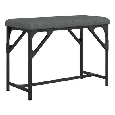 (dark grey, x x cm) vidaXL Dining Bench Hallway Bench Dining Room Bench Seat Steel and Fabric