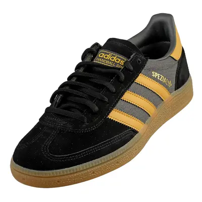 (7.5) adidas Handball Spezial Mens Fashion Trainers in Black Yellow Grey