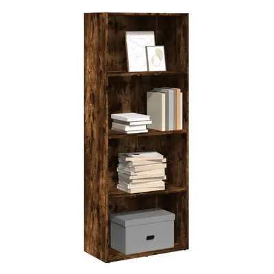 vidaXL Bookcase Smoked Oak 60x30x152 cm Engineered Wood