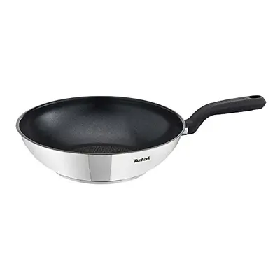 Tefal G7261944 Comfort Max Stainless Steel Non-stick Wok, cm - Silver