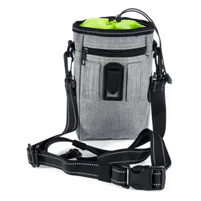 (Green) Dog Training Walking Pet Cat Pouch Waist Belt Storage Bag Dispenser