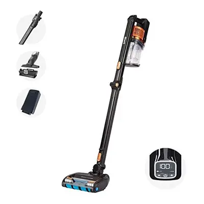 Shark Cordless Stick Vacuum Cleaner [IZ300UK] Anti Hair Wrap, PowerFins, Single Battery, Black &