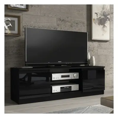 TV Unit 120cm Creative Furniture - Black Gloss Doors