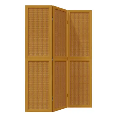 (40 x cm/ piece) vidaXL Room Divider Panel Office Privacy Screen Brown Solid Wood Paulownia